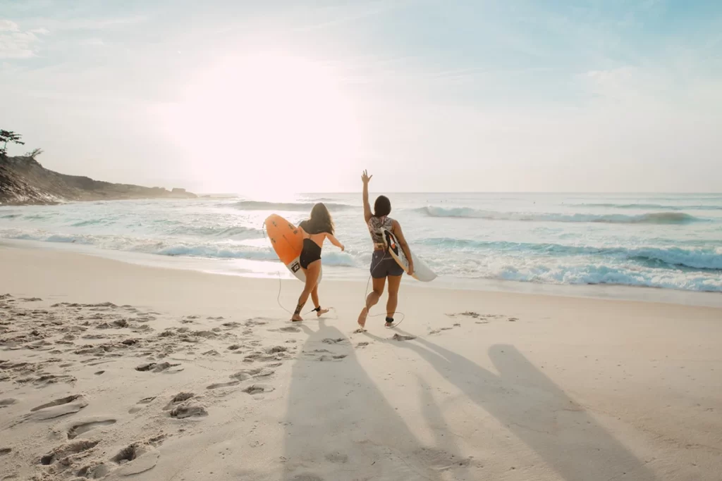 Surfing in Canggu